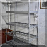 F45. Metal shelving. 